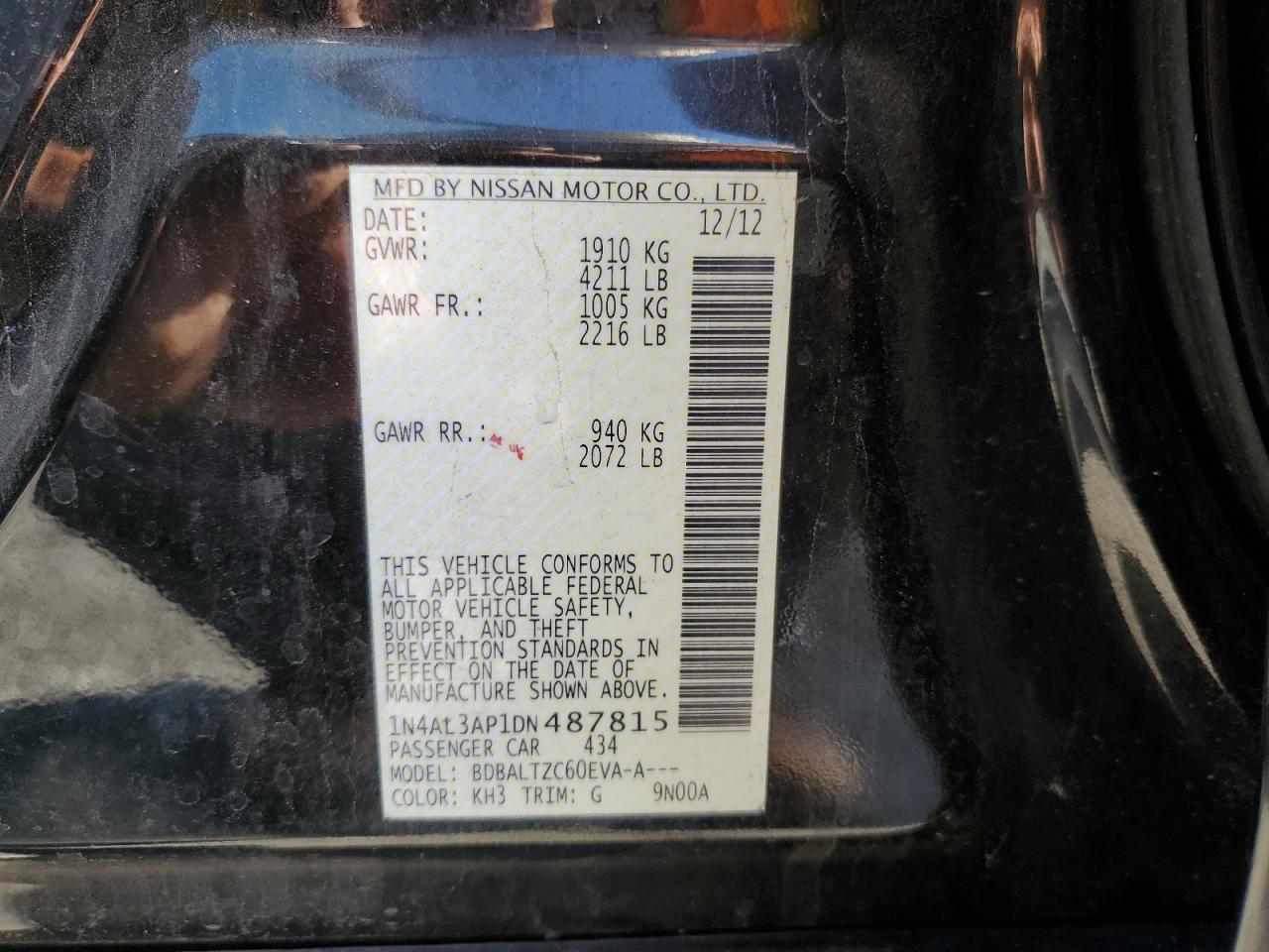 2013 NISSAN ALTIMA