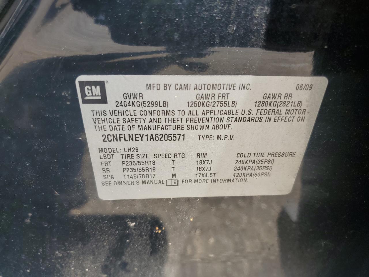 2010 CHEVROLET EQUINOX