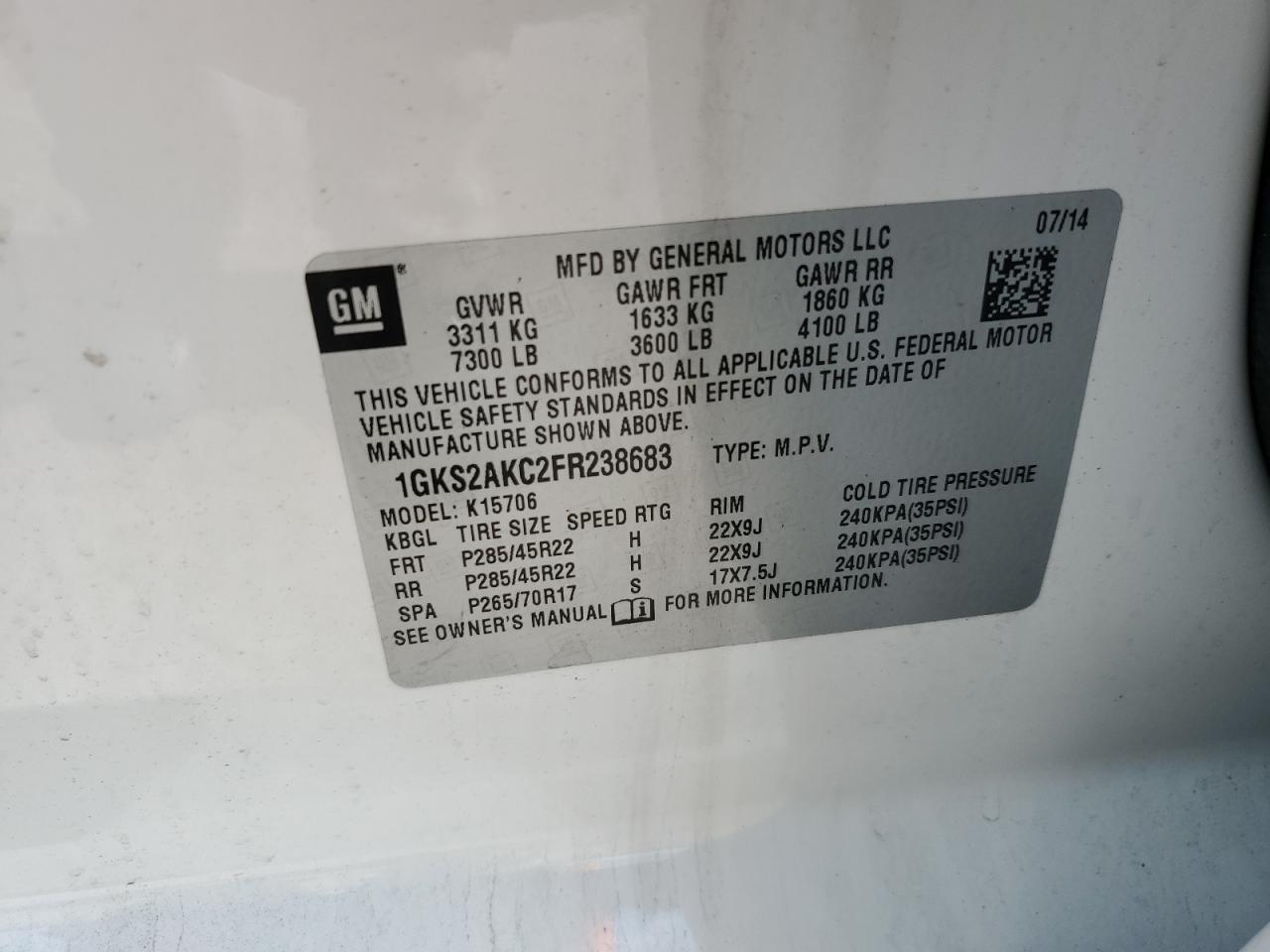 2015 GMC Yukon