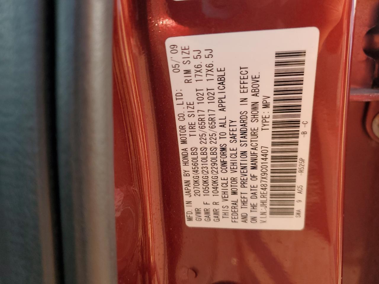 2009 HONDA CR-V
