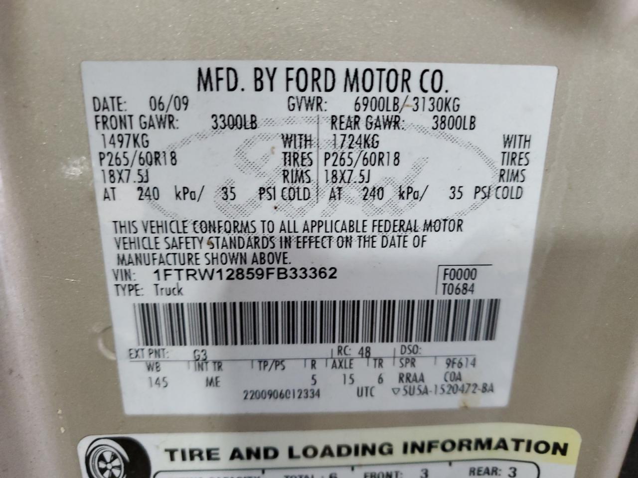 2009 FORD F-150