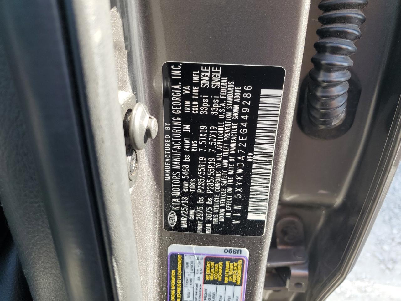 2014 KIA SORENTO