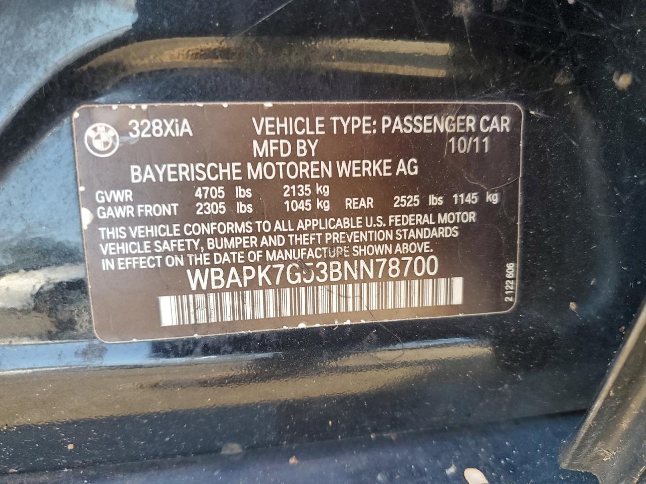 2011 BMW 3 SERIES