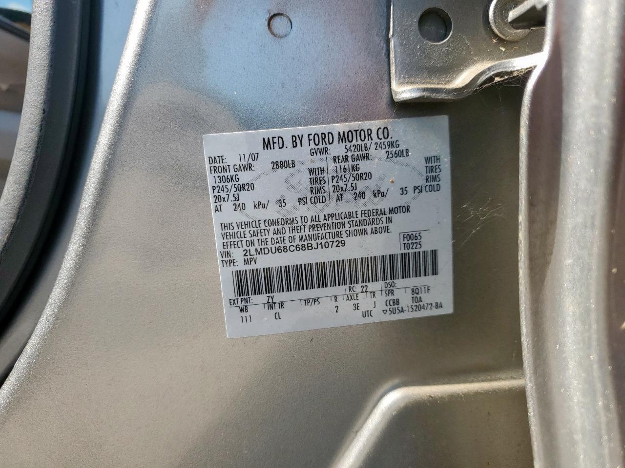 2008 LINCOLN MKX