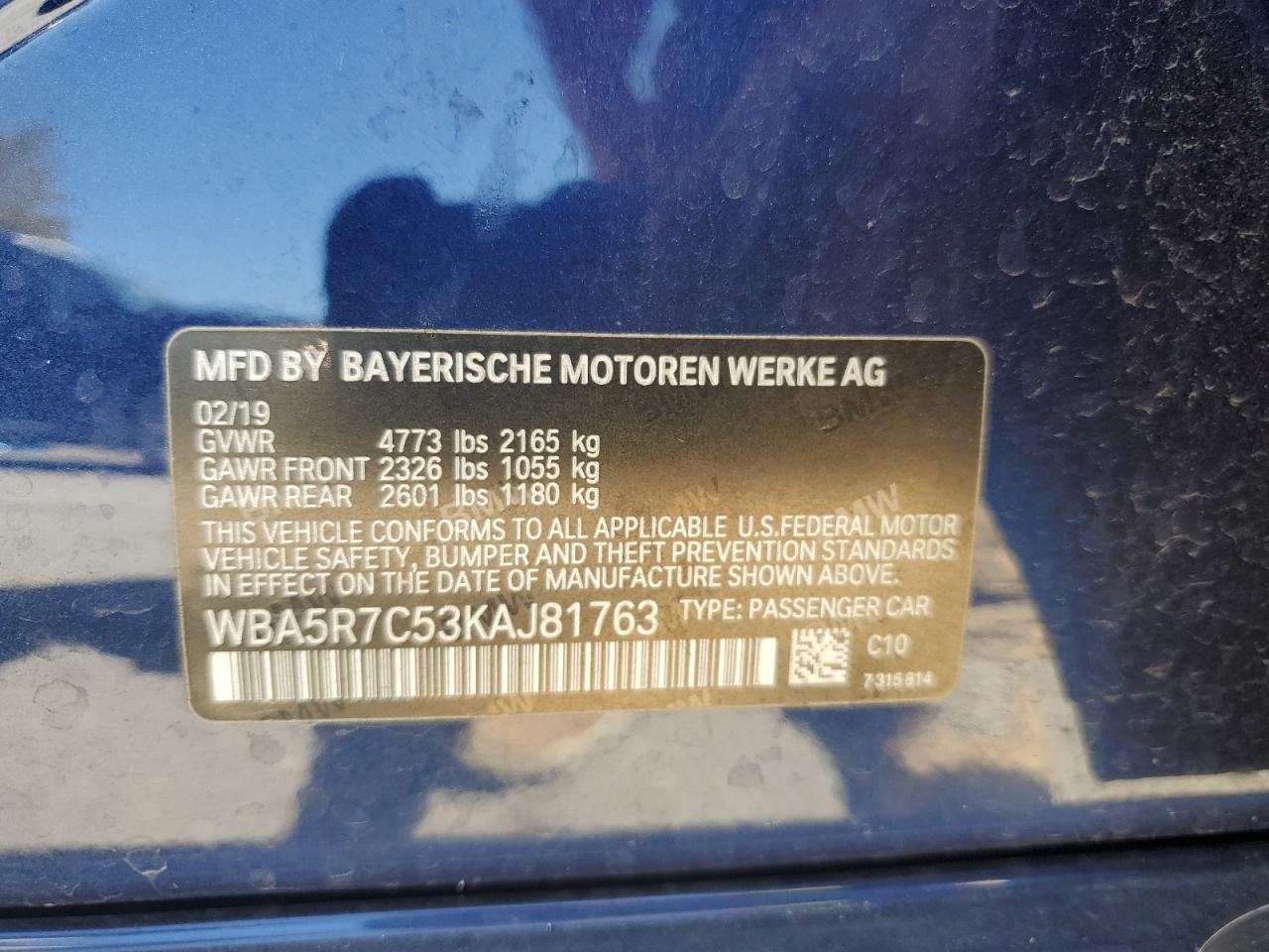 2019 BMW 3 SERIES