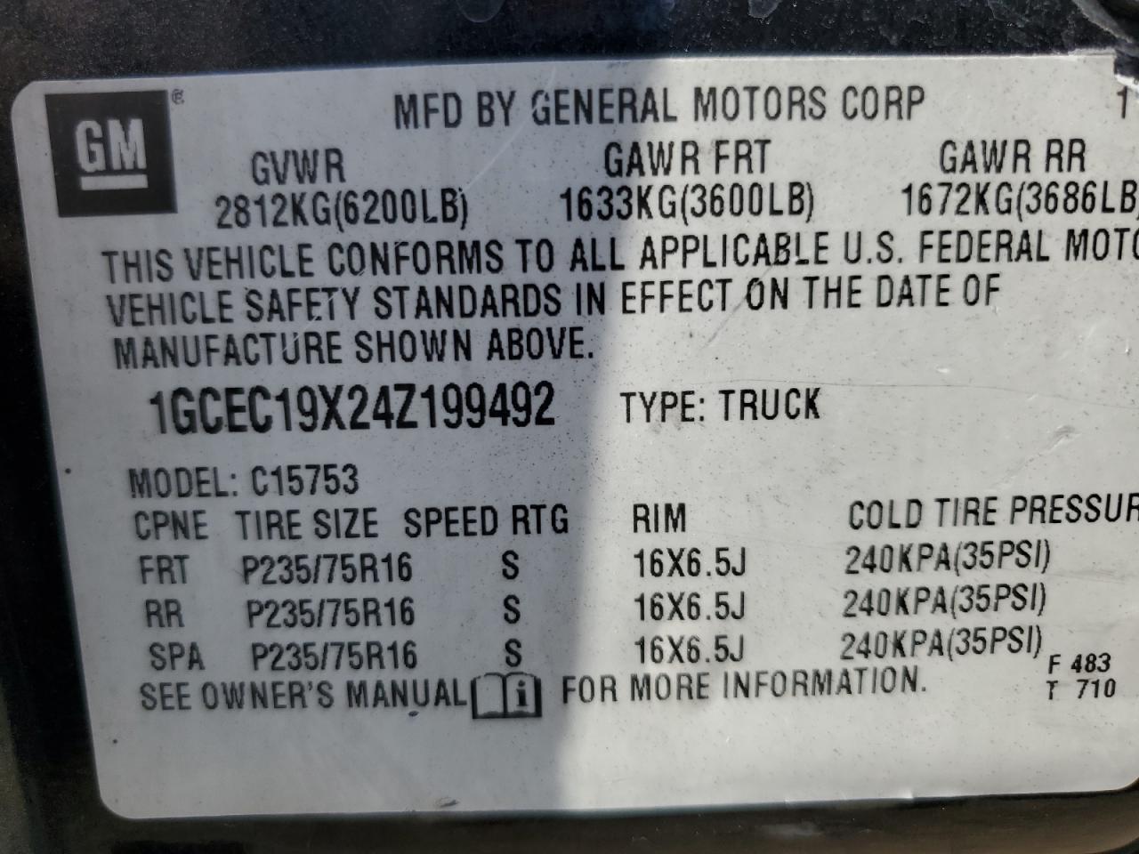 2004 CHEVROLET Silverado