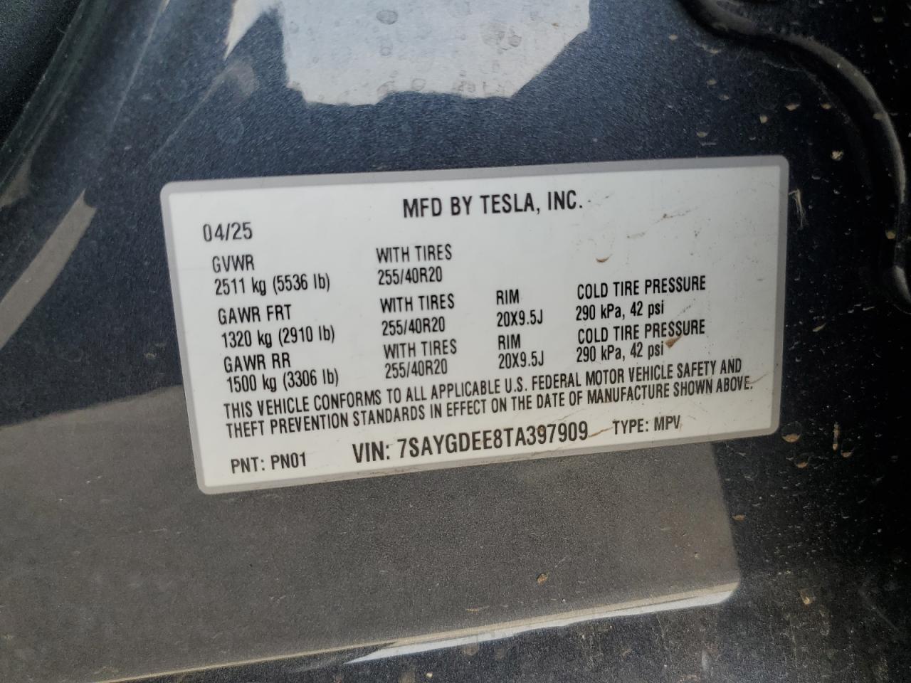 2026 TESLA MODEL Y
