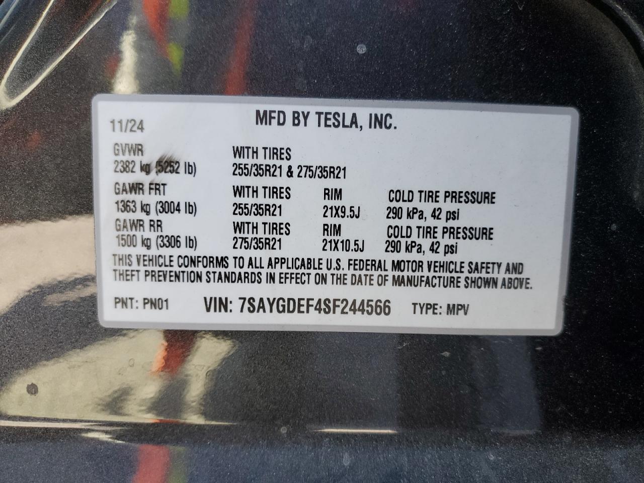 2025 TESLA MODEL Y