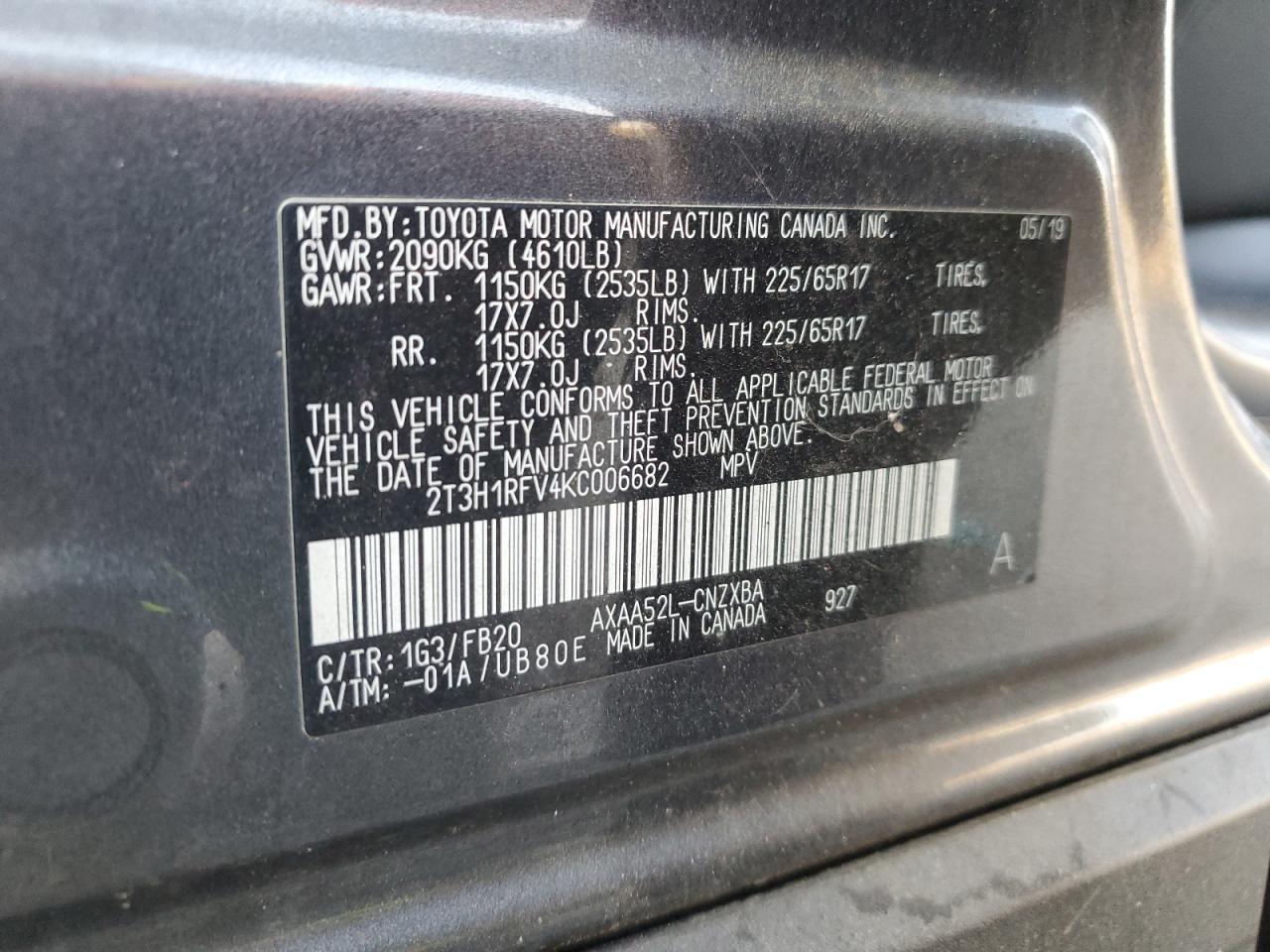 2019 TOYOTA RAV4
