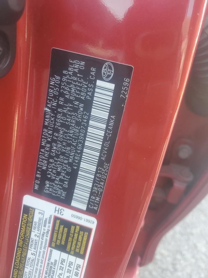 2009 TOYOTA CAMRY