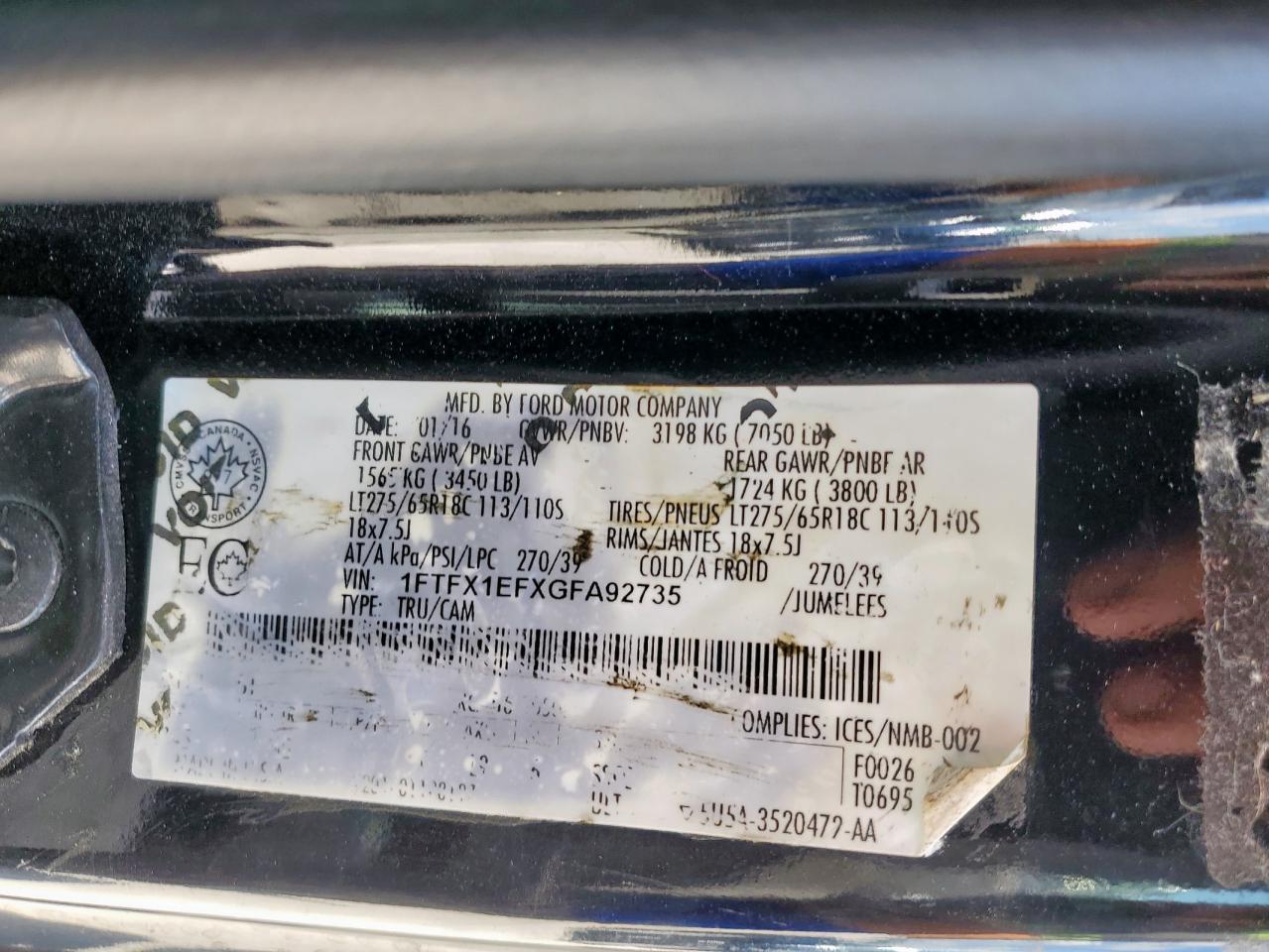 2016 FORD F-150