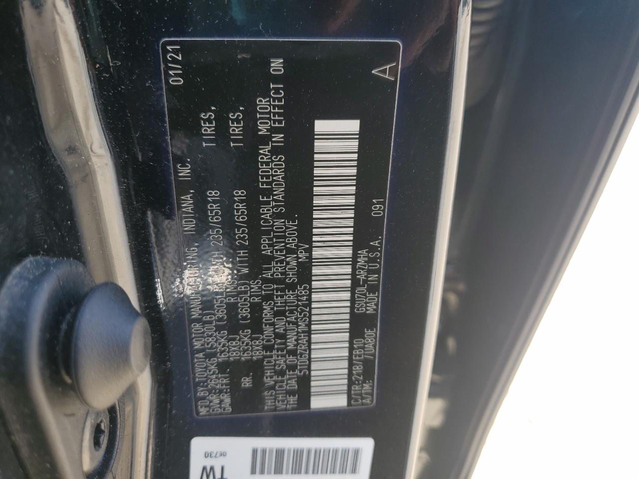 2021 TOYOTA HIGHLANDER