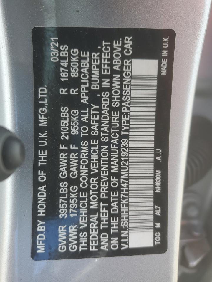 2021 HONDA CIVIC