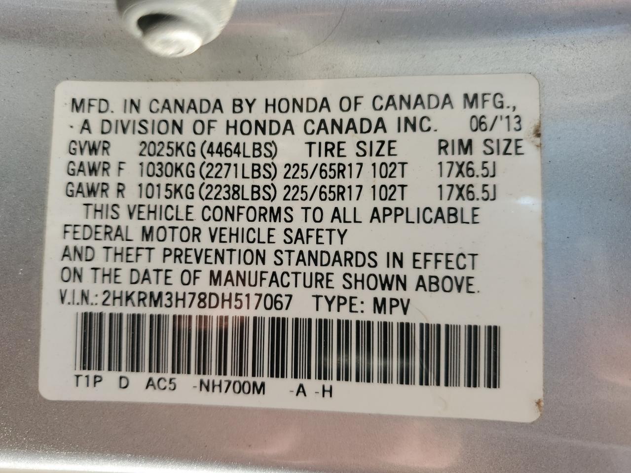 2013 HONDA CR-V