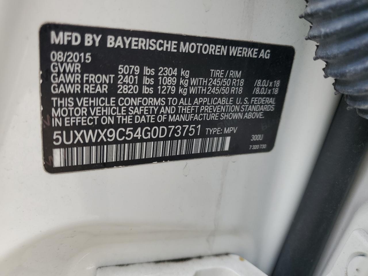 2016 BMW X3
