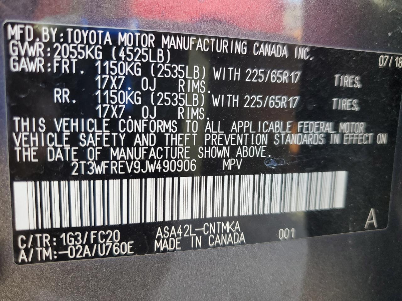 2018 TOYOTA RAV4