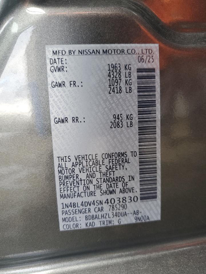2025 NISSAN ALTIMA