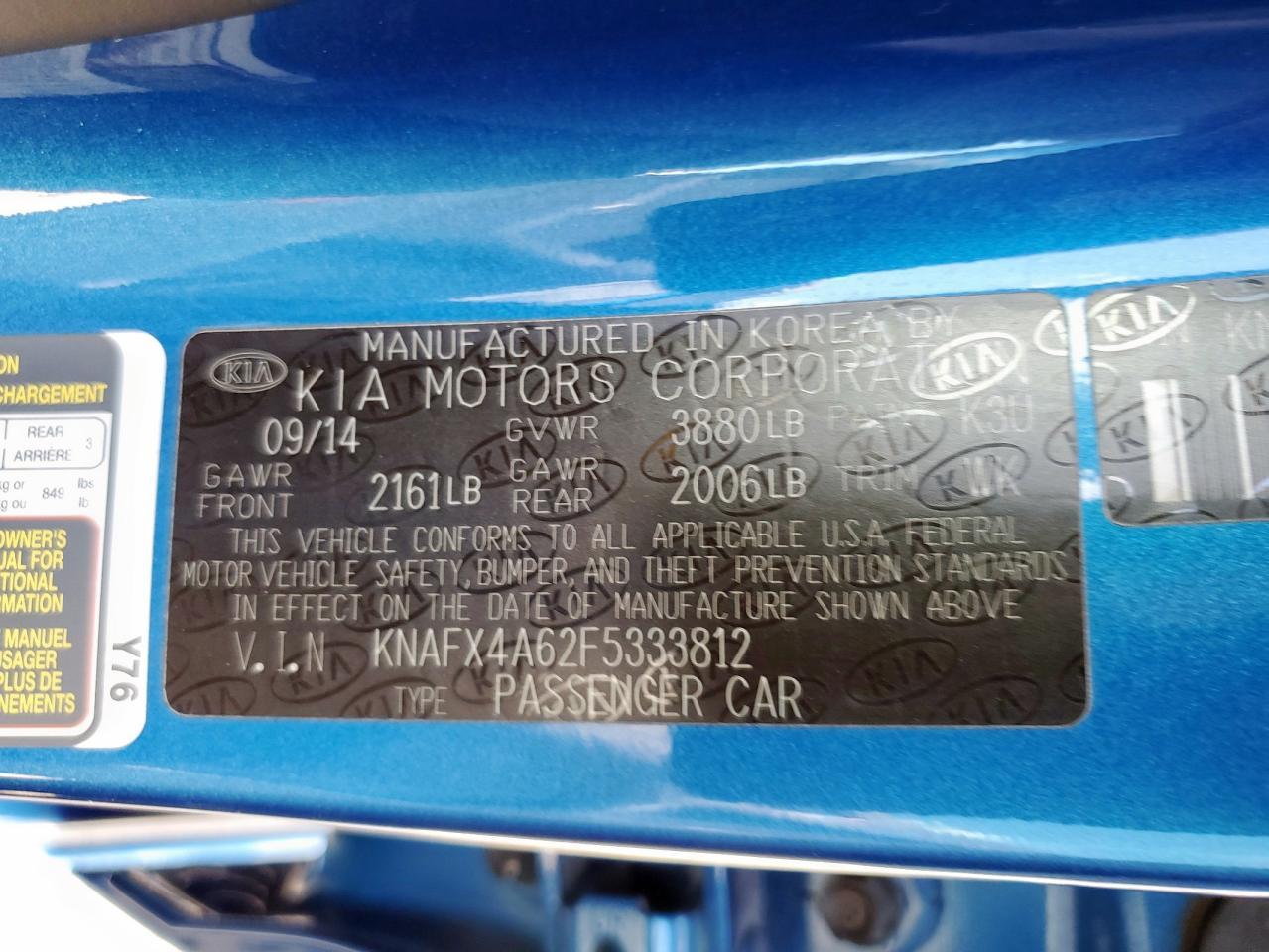 2015 KIA FORTE
