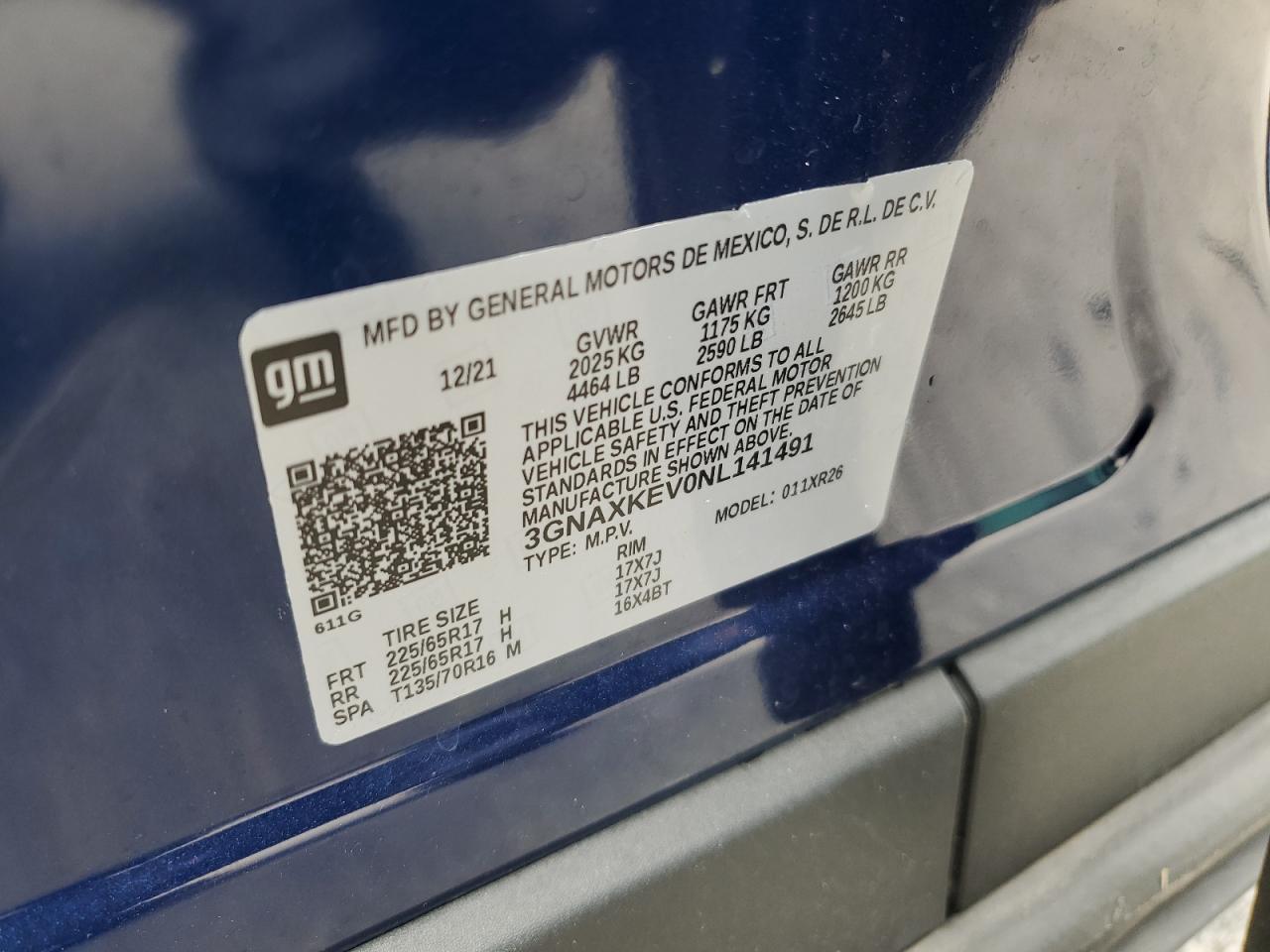 2022 CHEVROLET EQUINOX