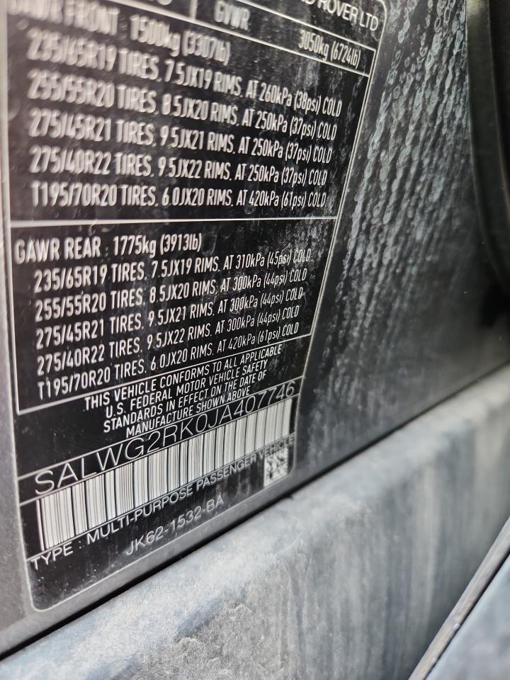 2018 LAND ROVER Range Rover Sport