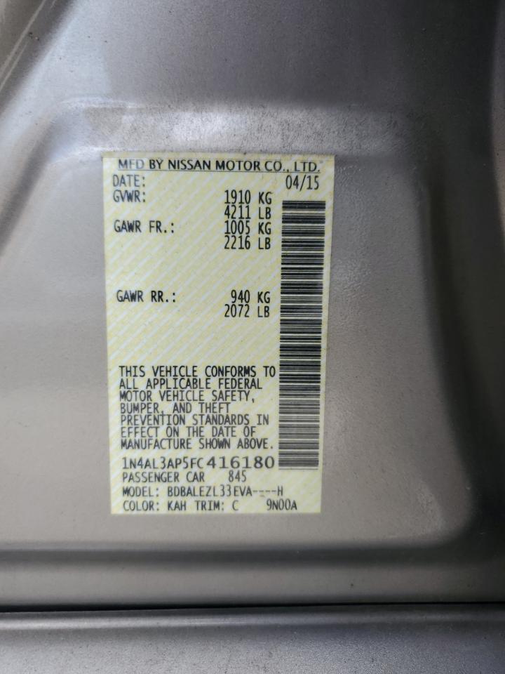 2015 NISSAN ALTIMA