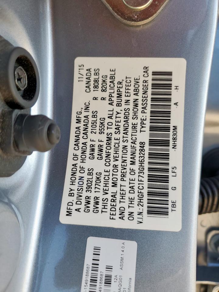 2016 HONDA CIVIC