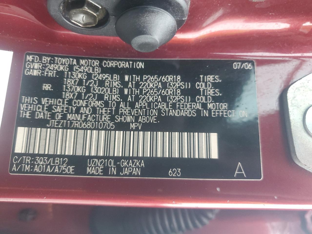 2006 TOYOTA 4Runner
