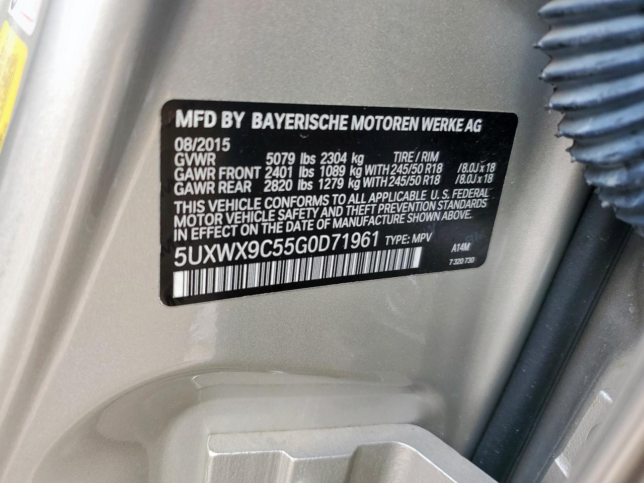 2016 BMW X3