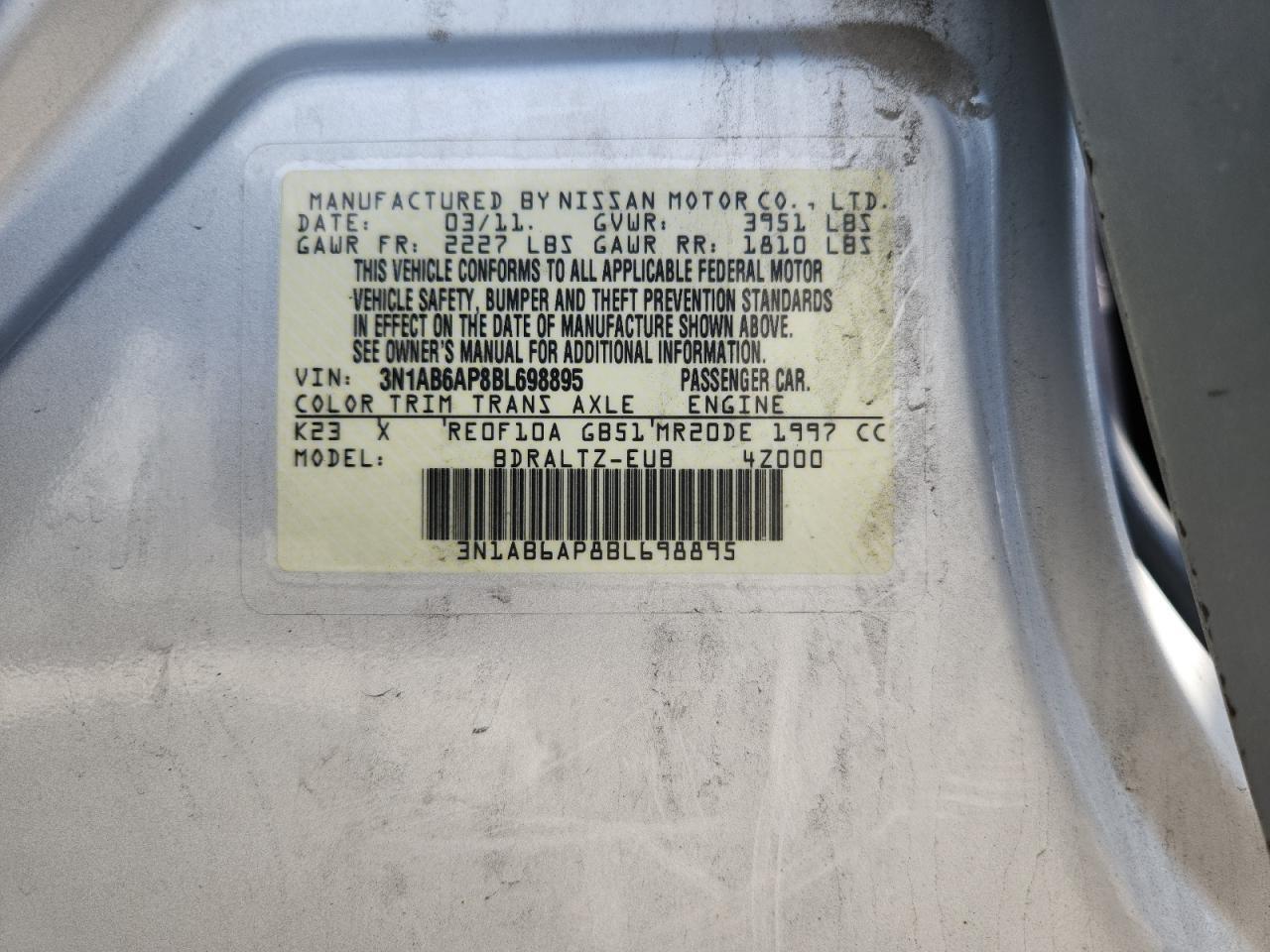 2011 NISSAN SENTRA