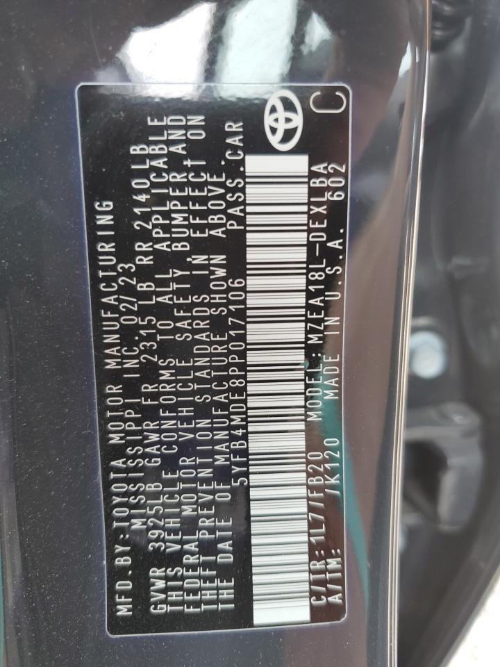 2023 TOYOTA COROLLA