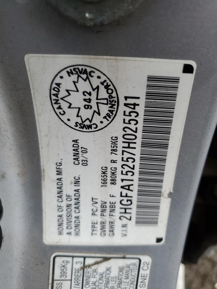 2007 HONDA CIVIC