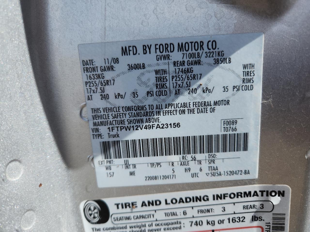 2009 FORD F-150