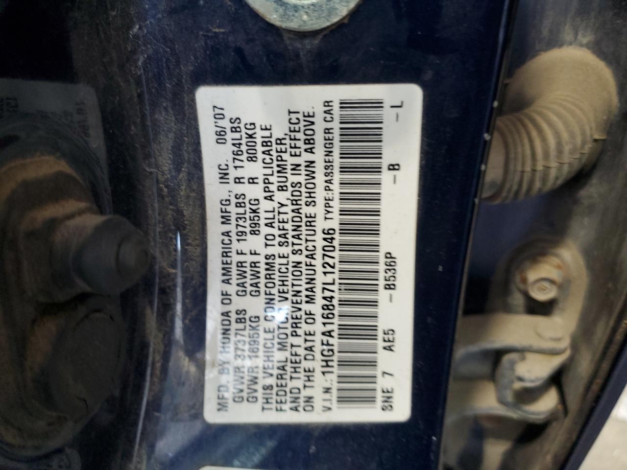 2007 HONDA CIVIC