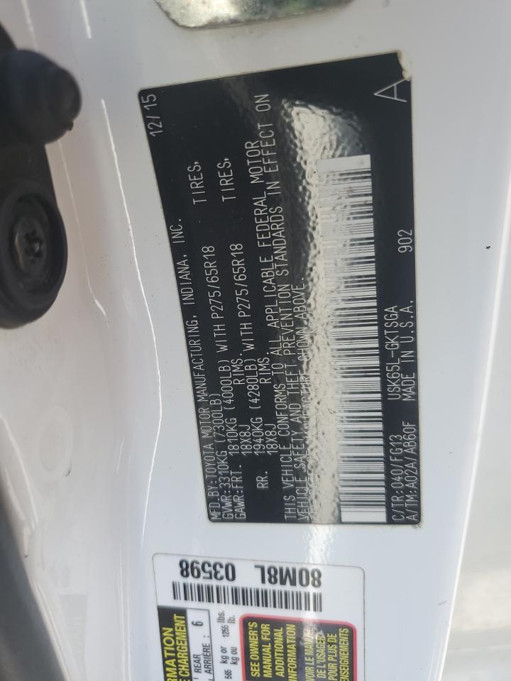 2016 TOYOTA Sequoia
