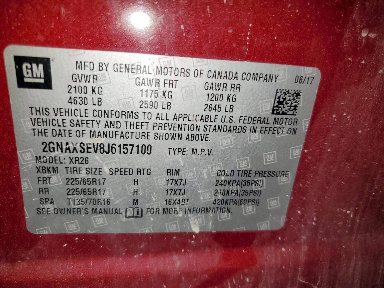 2018 CHEVROLET EQUINOX