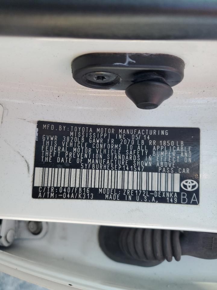2014 TOYOTA COROLLA