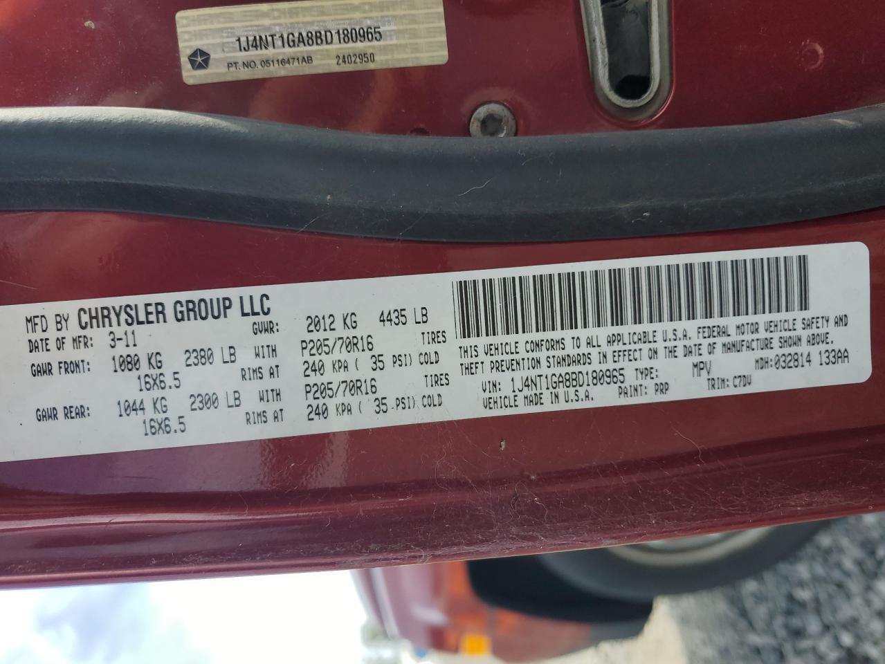 2011 JEEP PATRIOT