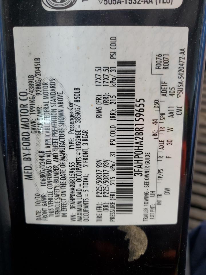 2011 FORD FUSION