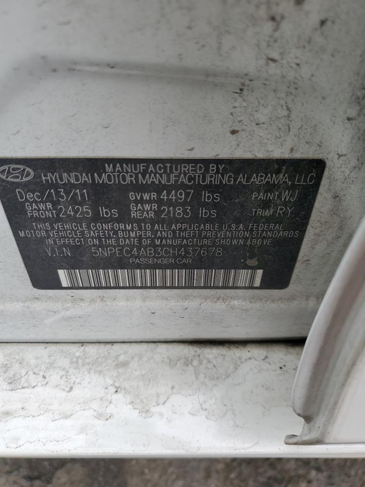 2012 HYUNDAI SONATA