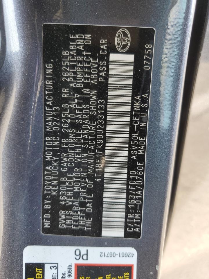 2013 TOYOTA CAMRY