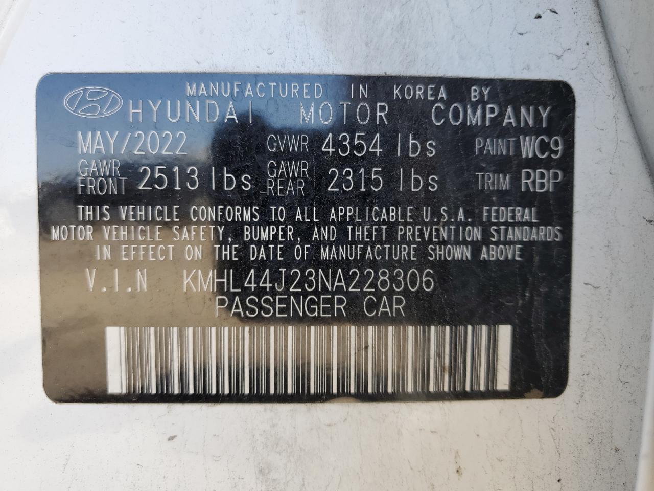 2022 HYUNDAI SONATA