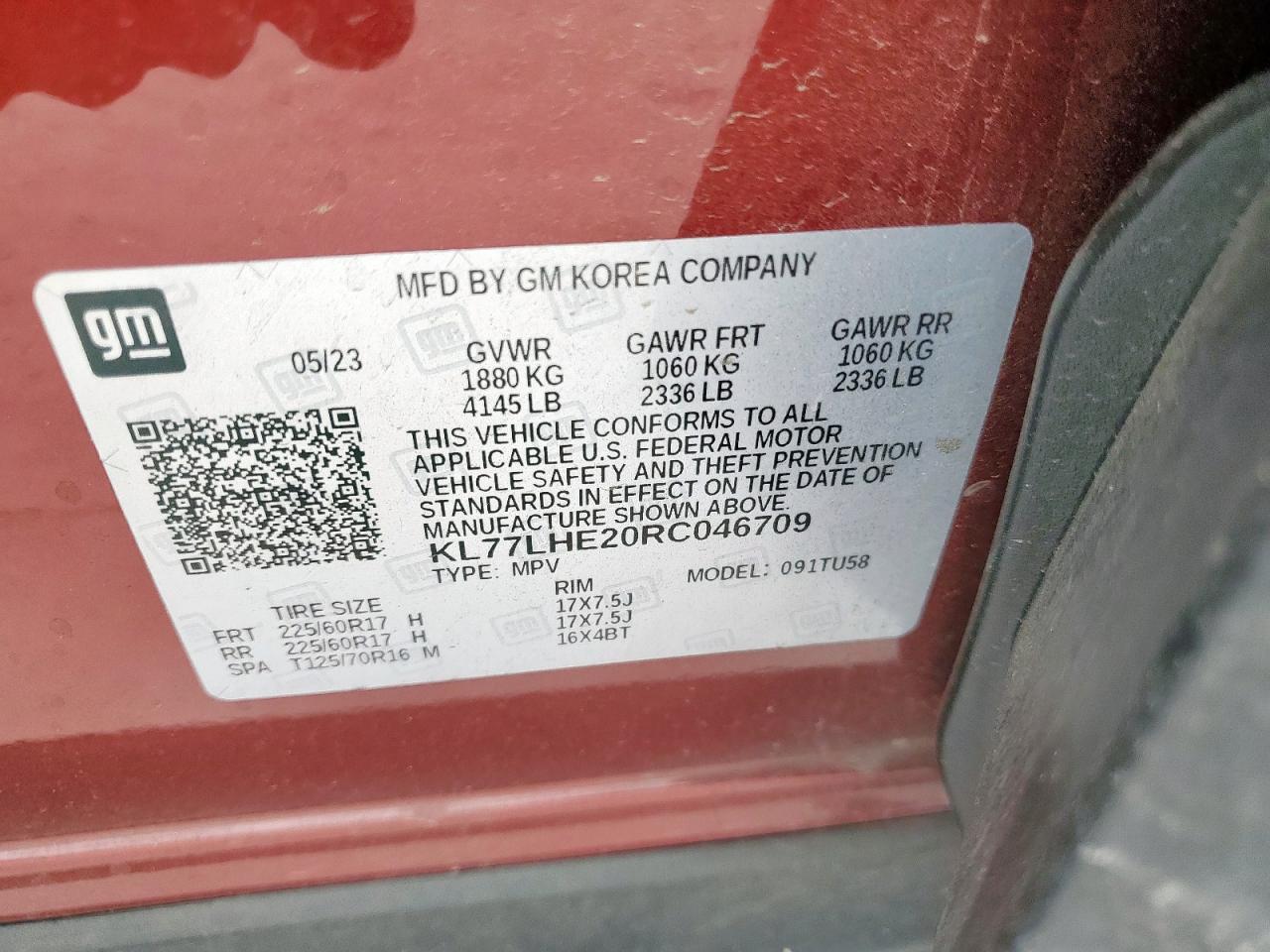 2024 CHEVROLET TRAX