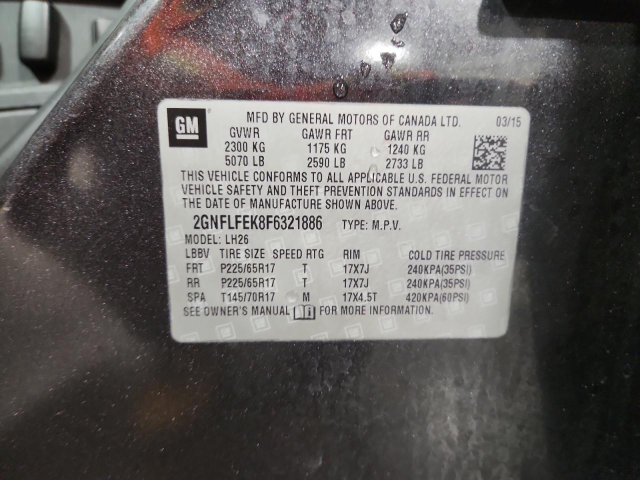 2015 CHEVROLET EQUINOX