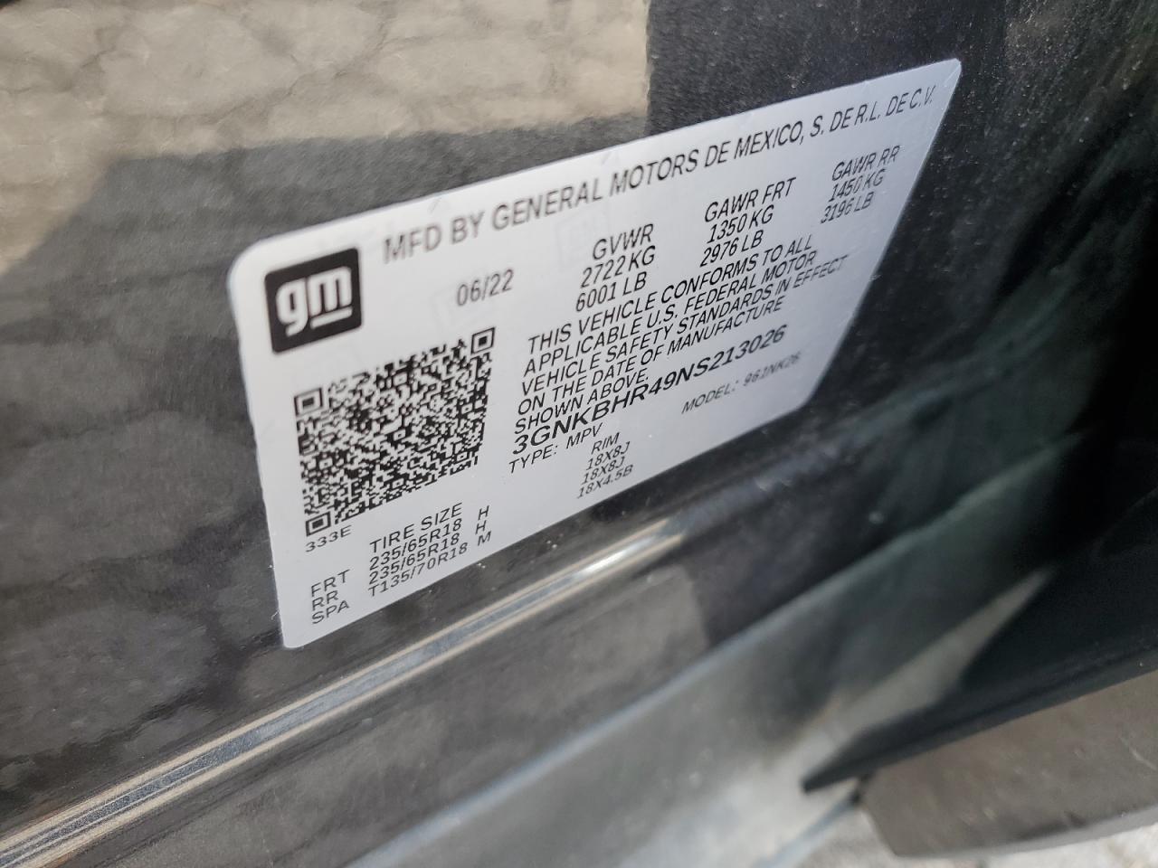 2022 CHEVROLET BLAZER