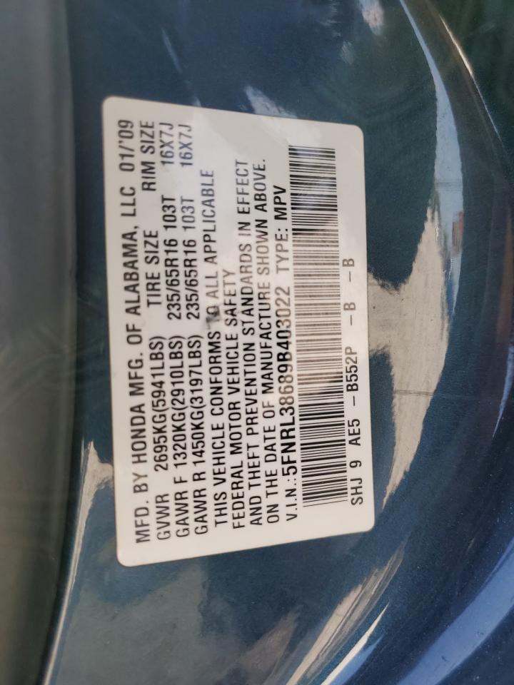2009 HONDA ODYSSEY