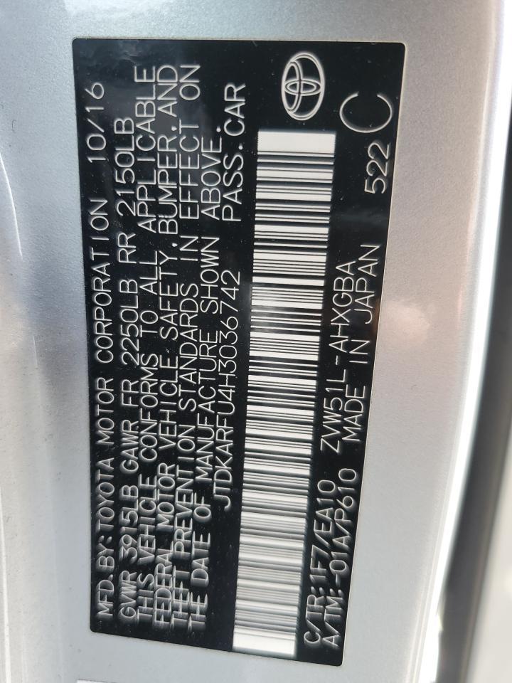 2017 TOYOTA PRIUS