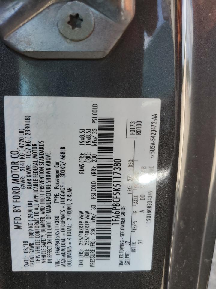 2019 FORD MUSTANG