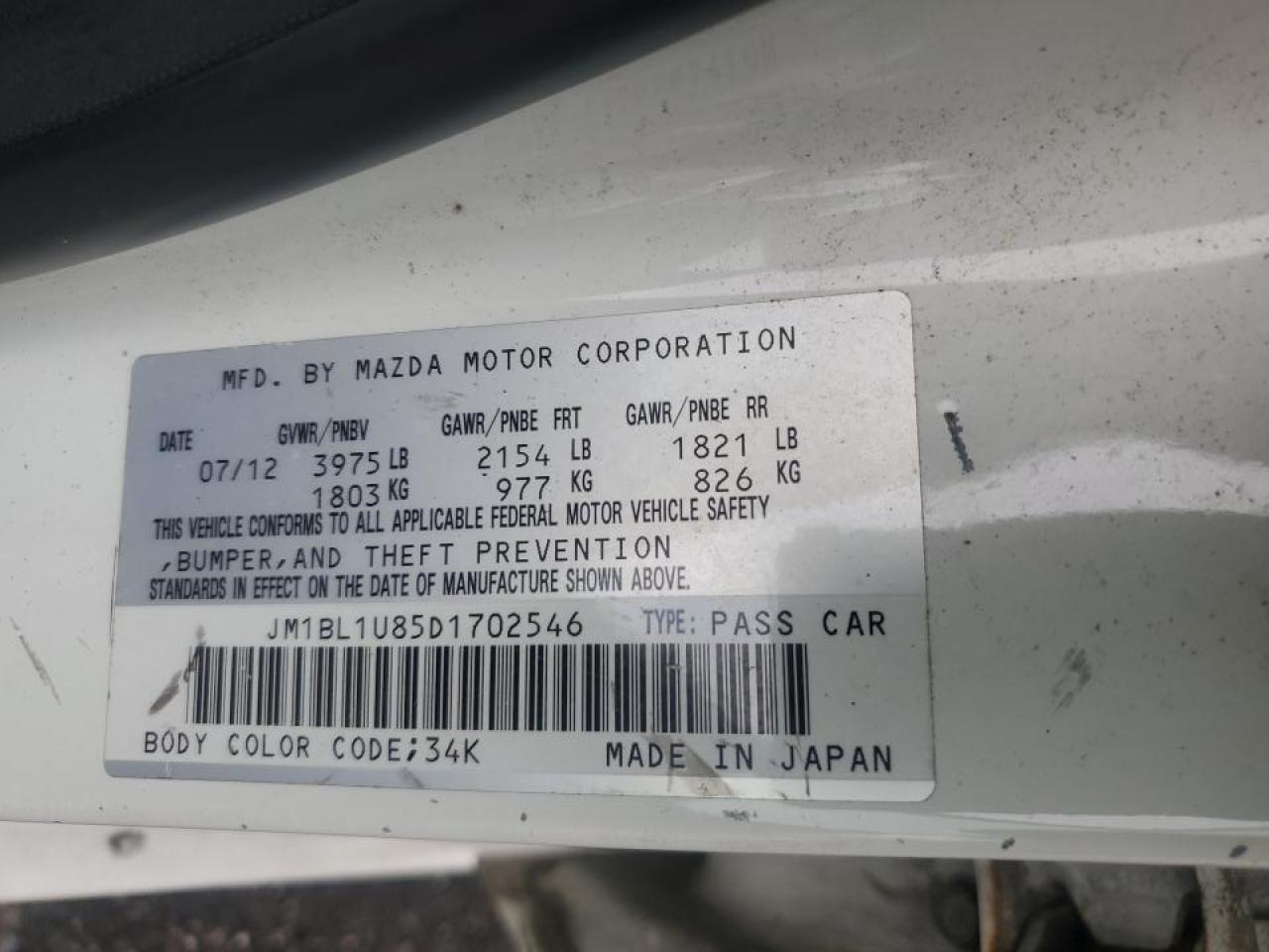 2013 MAZDA 3