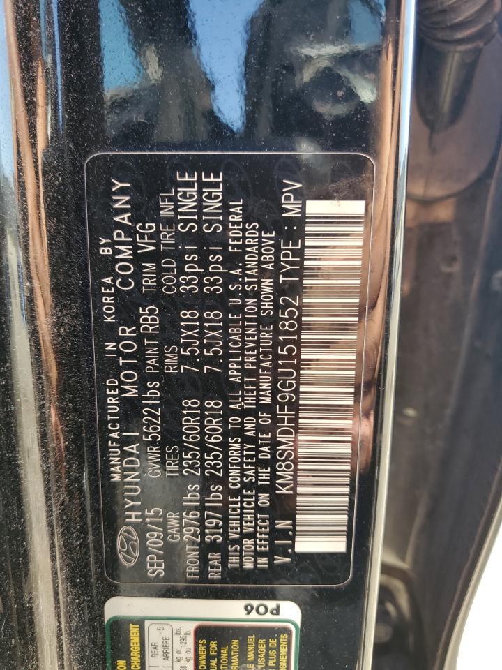 2016 HYUNDAI SANTA FE