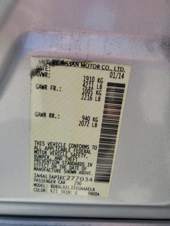 2014 NISSAN ALTIMA